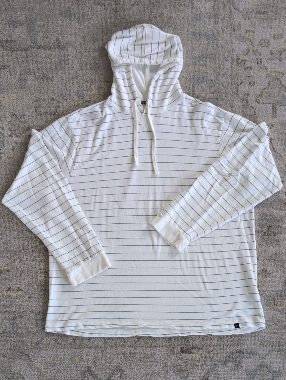 COAST White And Blue Striped Hoodie